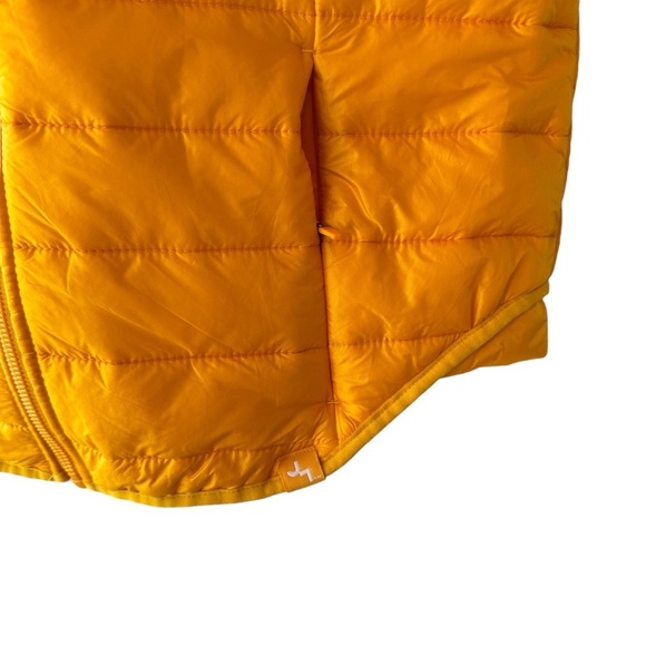 Joy Lab Puffer Vest Yellow High Neck Full Zip Women's Size L - Picture 9 of 9